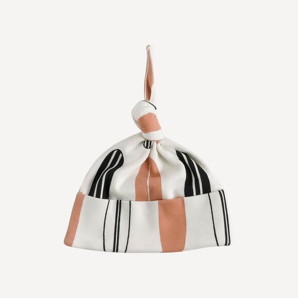 NWT Kate Quinn Neutral Longboard Organic Cotton Knot Hat 12-18m - Picture 1 of 1